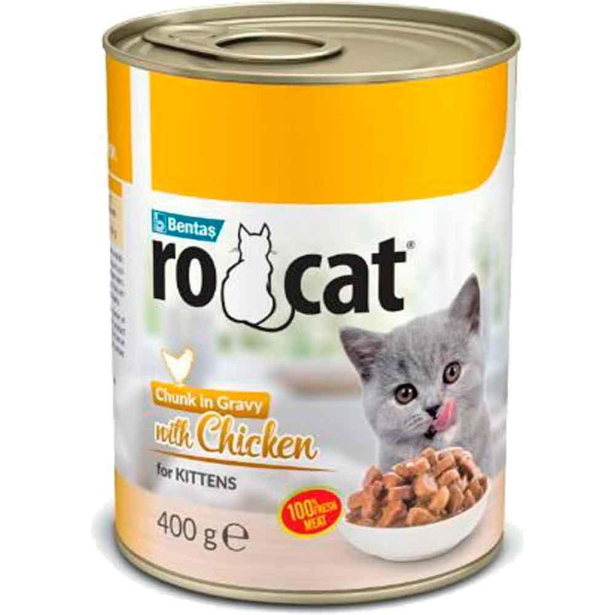 Rocat Chunk In Gravy Tavuklu Yavru Yaş Kedi Maması 400 gr