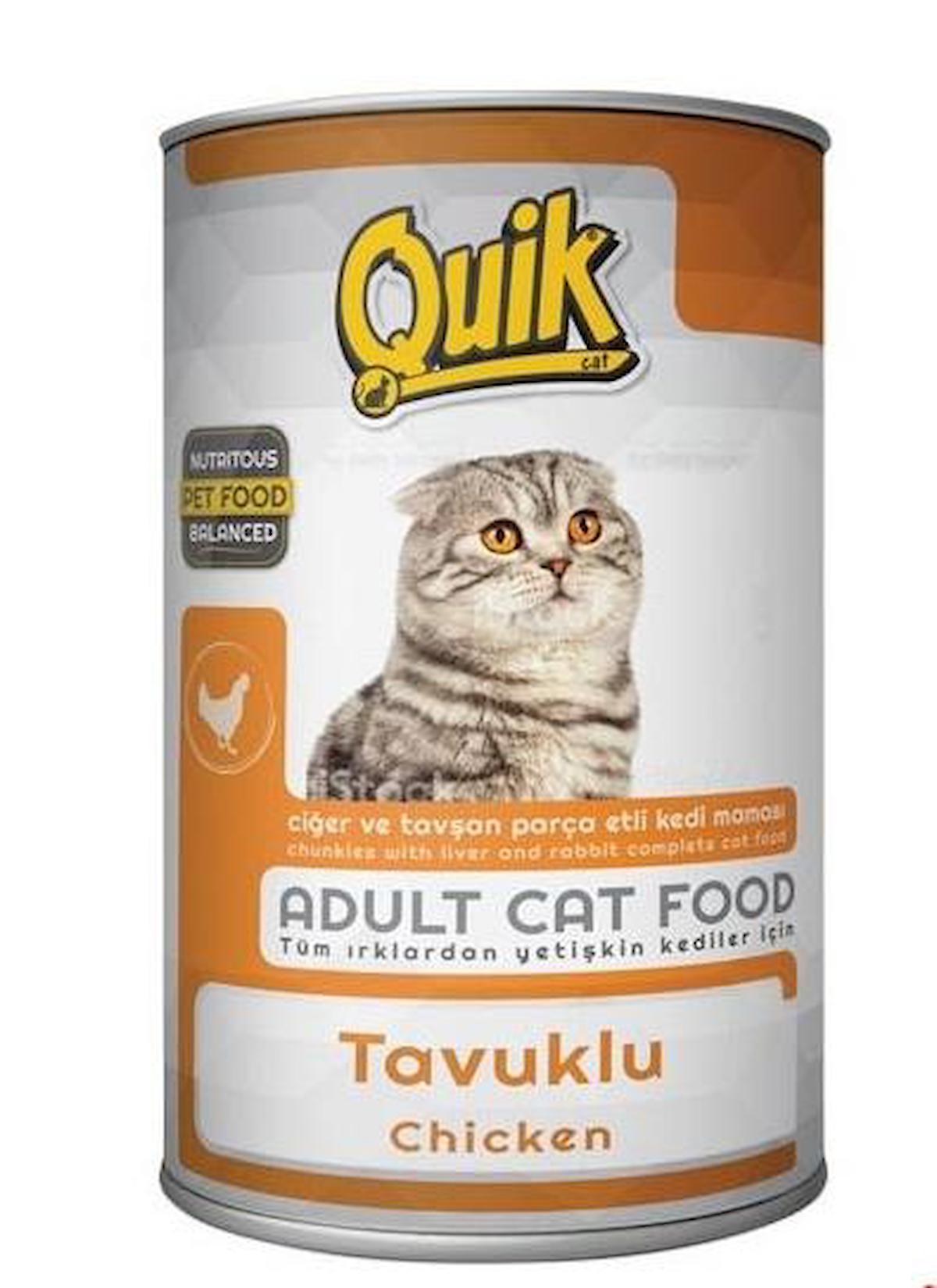Quik Nutritous Balanced Tavuklu Yetişkin Yaş Kedi Maması 415 gr
