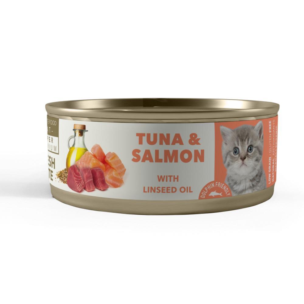 Amity Dolphin Friendly Ton Balıklı ve Somonlu Yavru Yaş Kedi Maması 80 gr