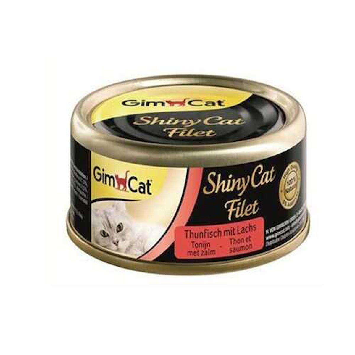 Gimcat Shiny Cat Ton Balıklı ve Somonlu Yetişkin Yaş Kedi Maması 70 gr