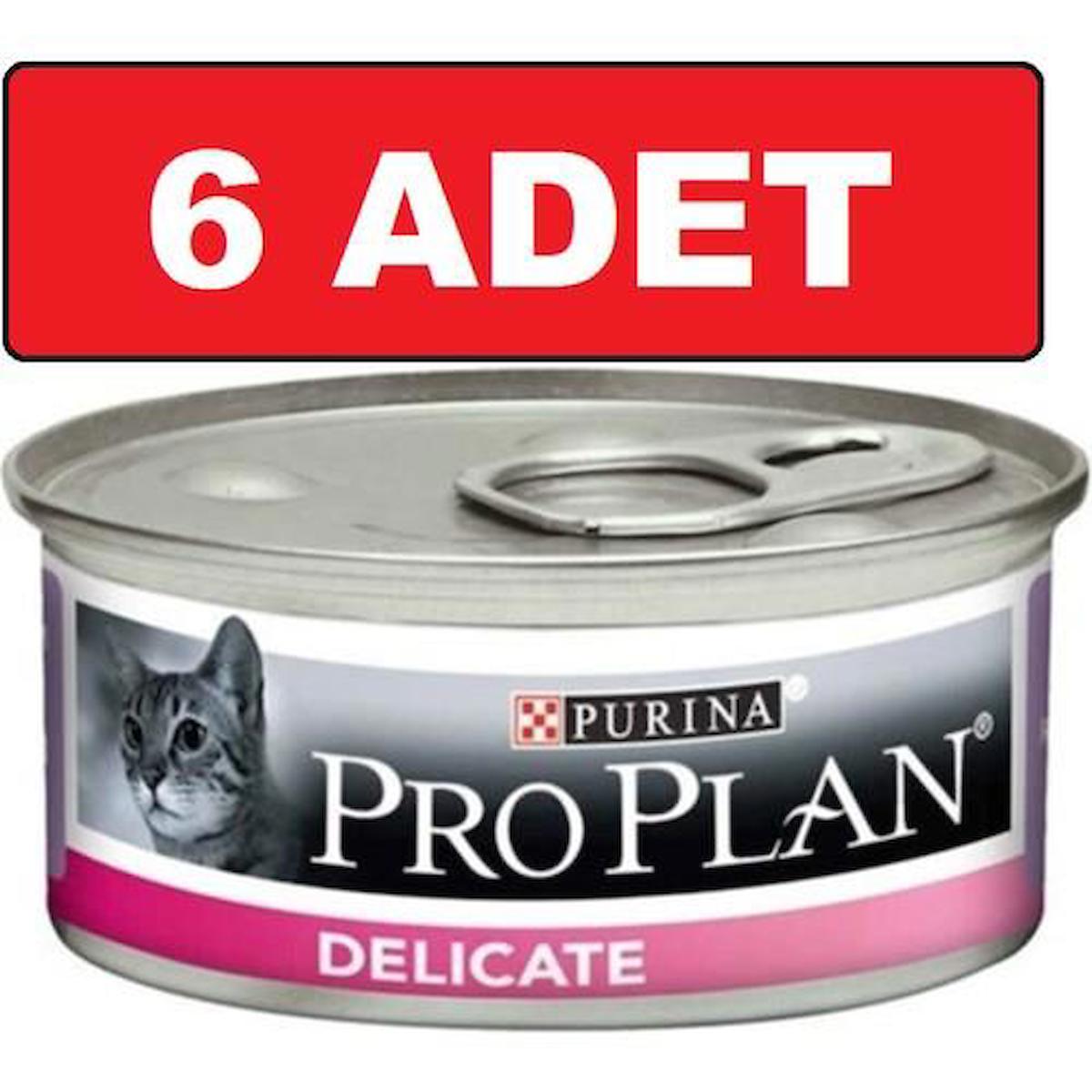 Pro Plan Delicate Hindi Etli Yaş Kedi Maması 6x85 gr
