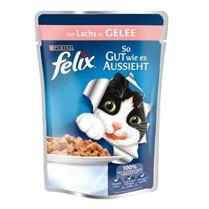 Felix So Gut Wie Es Aussieht Somonlu Yetişkin Yaş Kedi Maması 100 gr