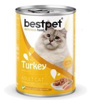 Bestpet Premium Hindi Etli Yetişkin Yaş Kedi Maması 400 gr