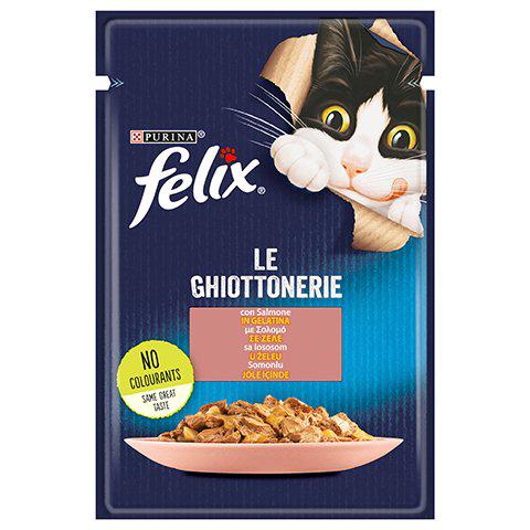 Felix Le Ghiottoneire Somonlu Yetişkin Yaş Kedi Maması 85 gr