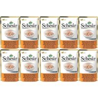 Schesir In Jelly Karidesli ve Tavuklu Yetişkin Yaş Kedi Maması 10x85 gr