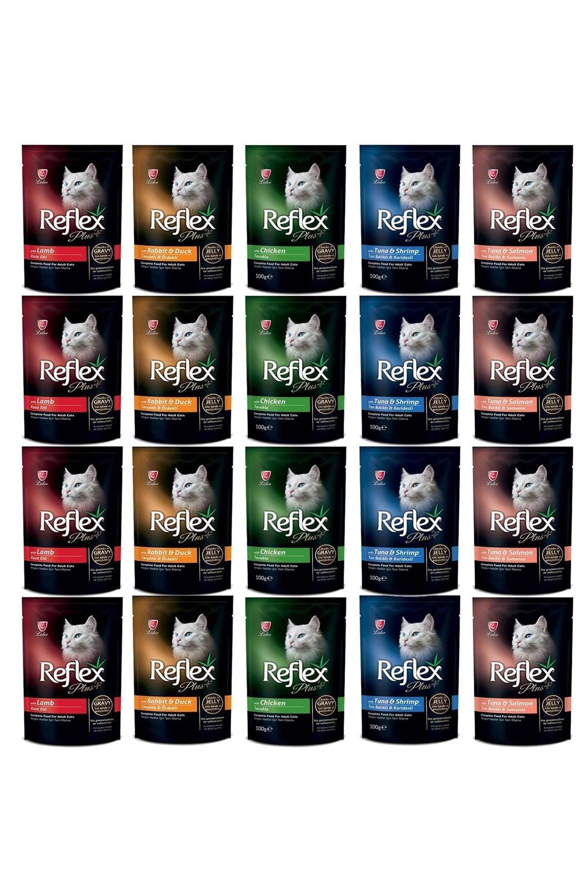 Reflex Karışık Yetişkin Yaş Kedi Maması 20x100 gr