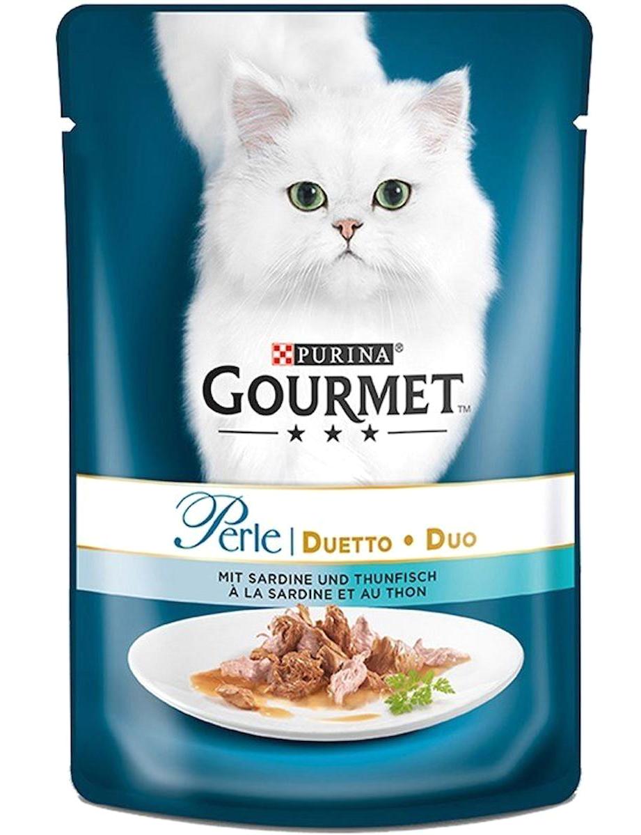 Purina Perle Ton Balıklı Yetişkin Yaş Kedi Maması 12x85 gr