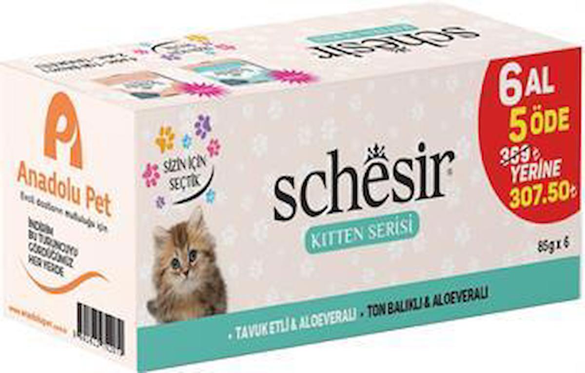 Schesir Kitten Karışık Yetişkin Yaş Kedi Maması 6x85 gr