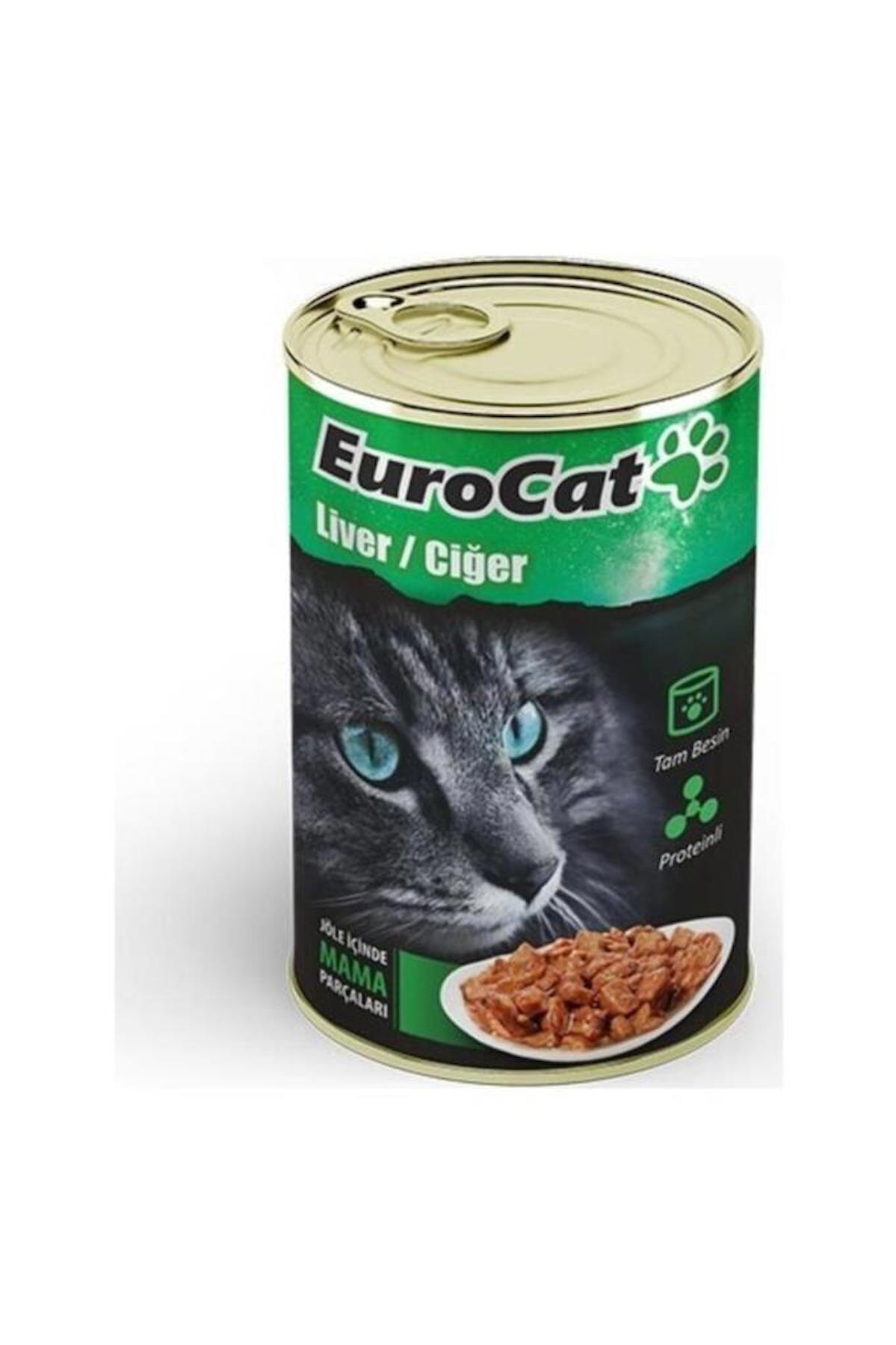 Eurocat Liver Ciğerli Yetişkin Yaş Kedi Maması 415 gr