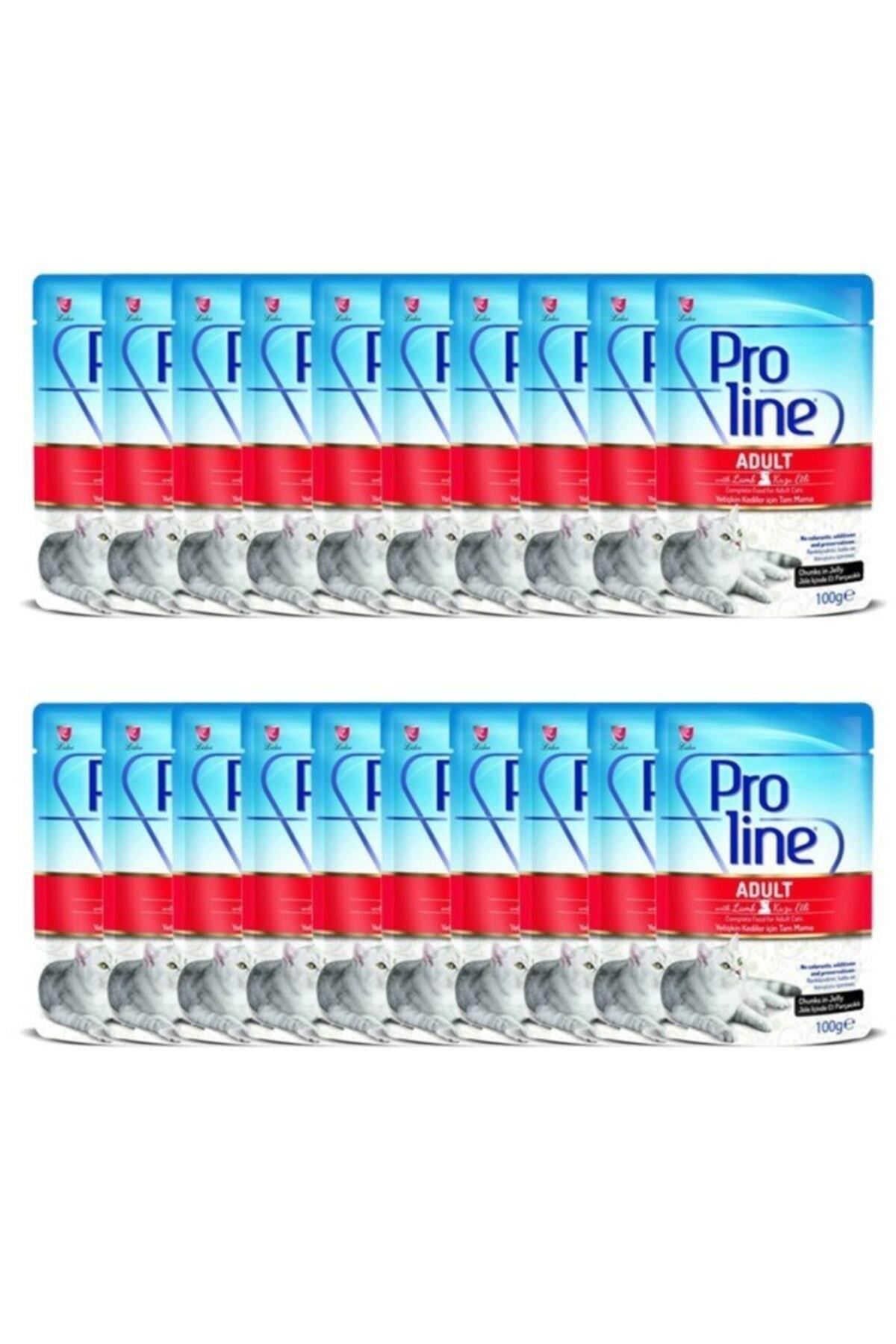Pro Line Adult Kuzu Etli Yetişkin Yaş Kedi Maması 20x100 gr