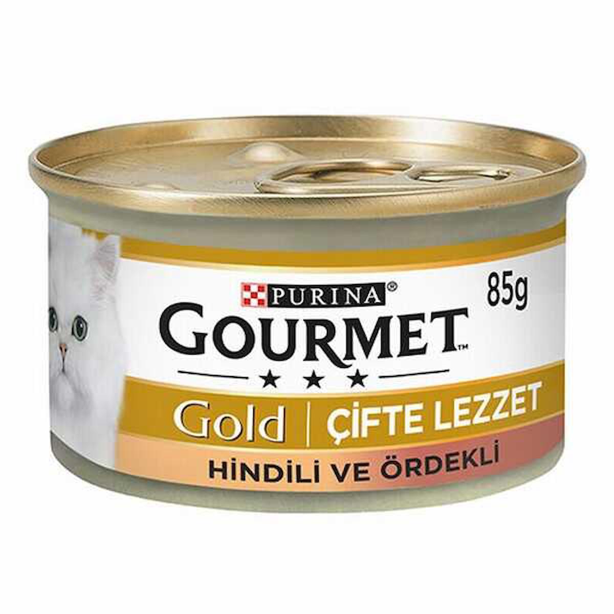 Purina Gold Hindi Etli ve Ördekli Yetişkin Yaş Kedi Maması 85 gr