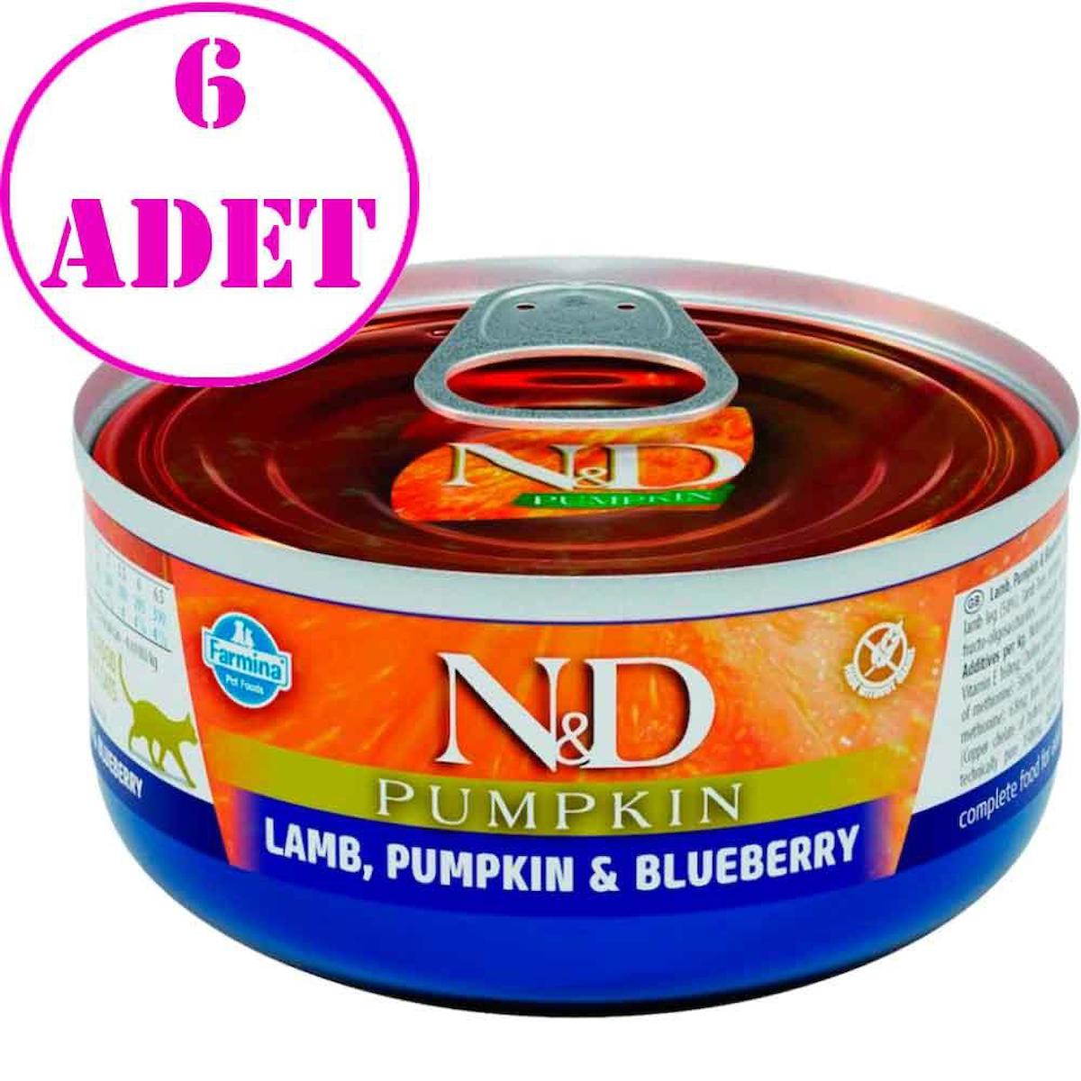 N&D Pumpkin Kuzu Etli Yetişkin Yaş Kedi Maması 70 gr