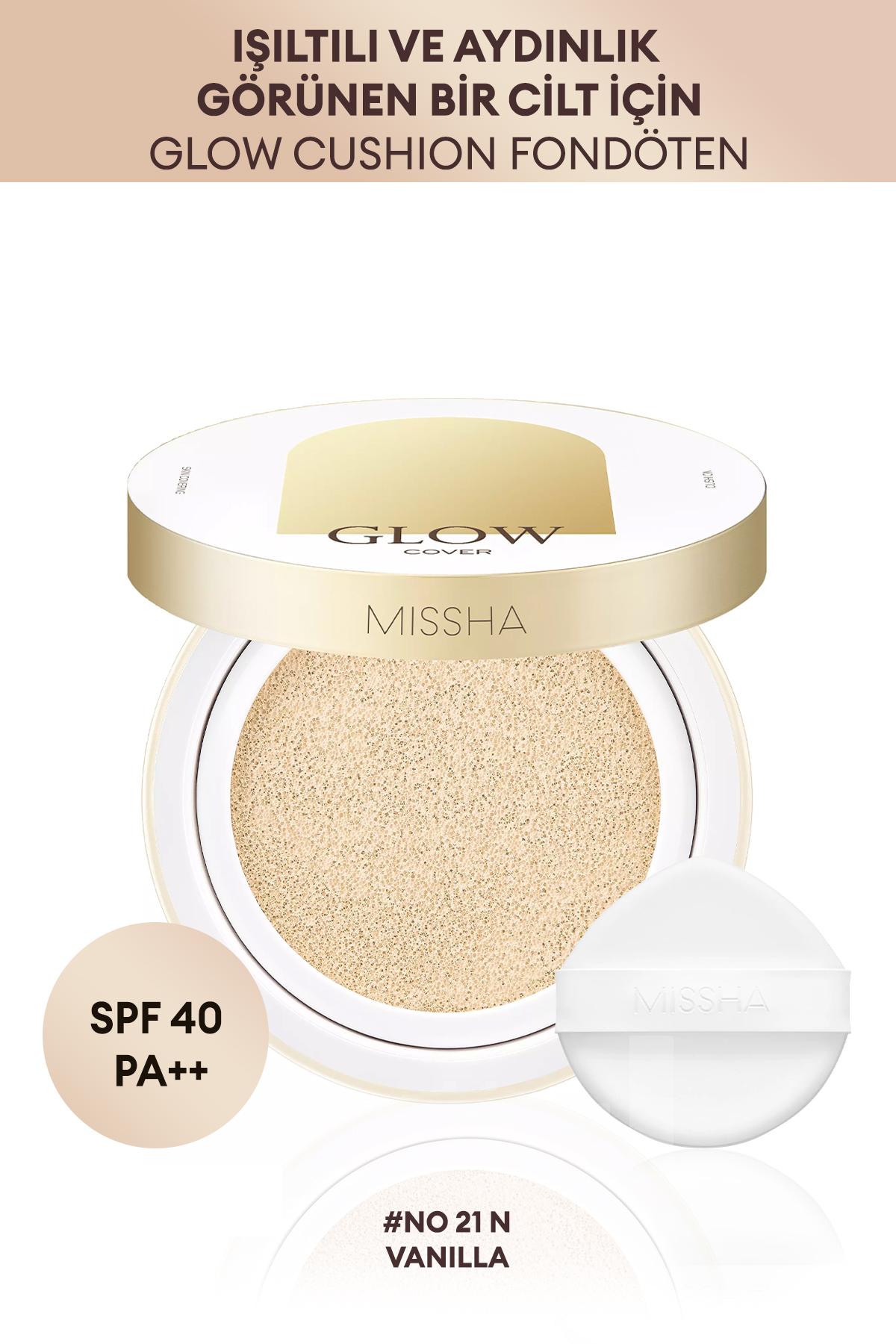 Missha Glow Cover 21N Güneş Koruyuculu Likit Serum Fondöten 14 gr