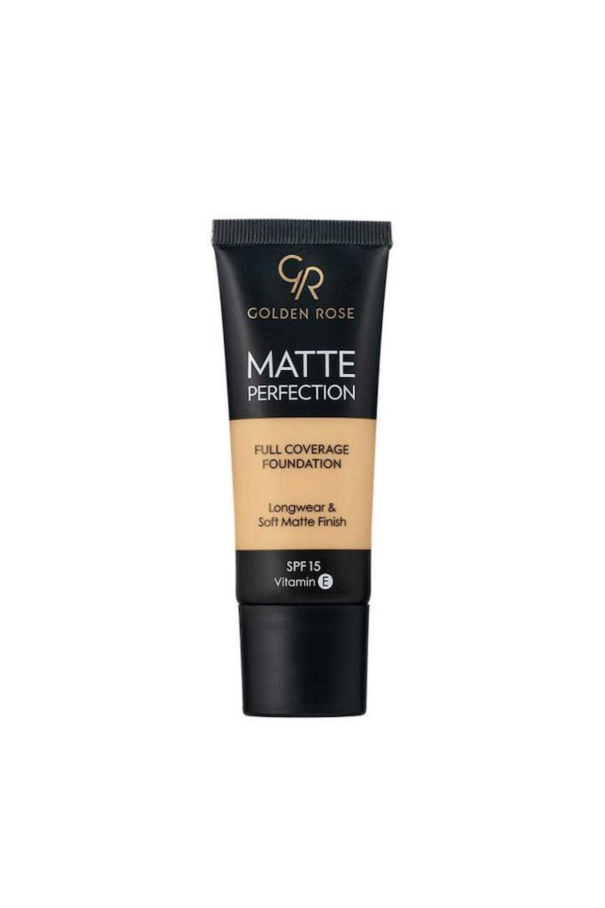Golden Rose Matte Perfection Full Coverage Warm 4 Likit Serum Fondöten 30 ml