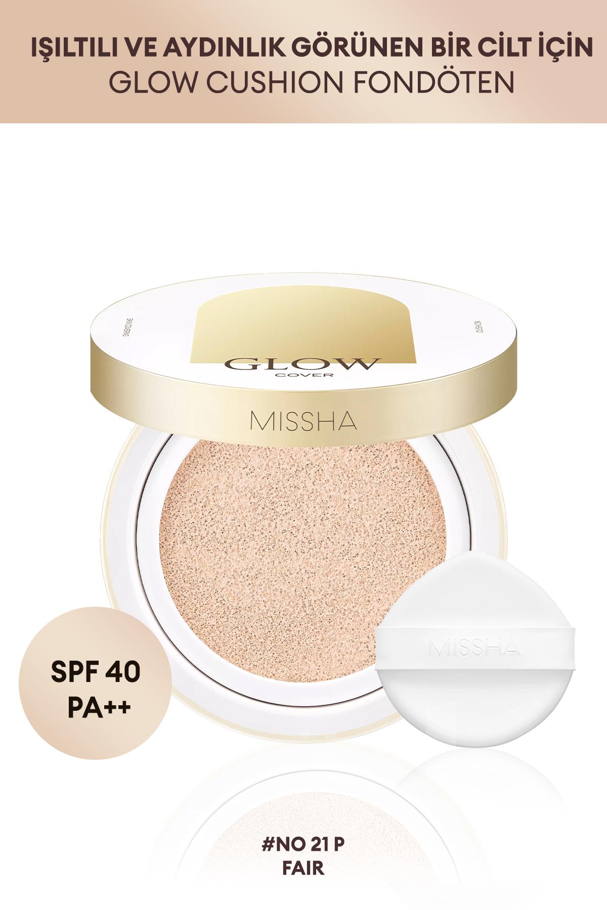 Missha Glow Cover 21P Fair Güneş Koruyuculu Likit Serum Fondöten 14 gr
