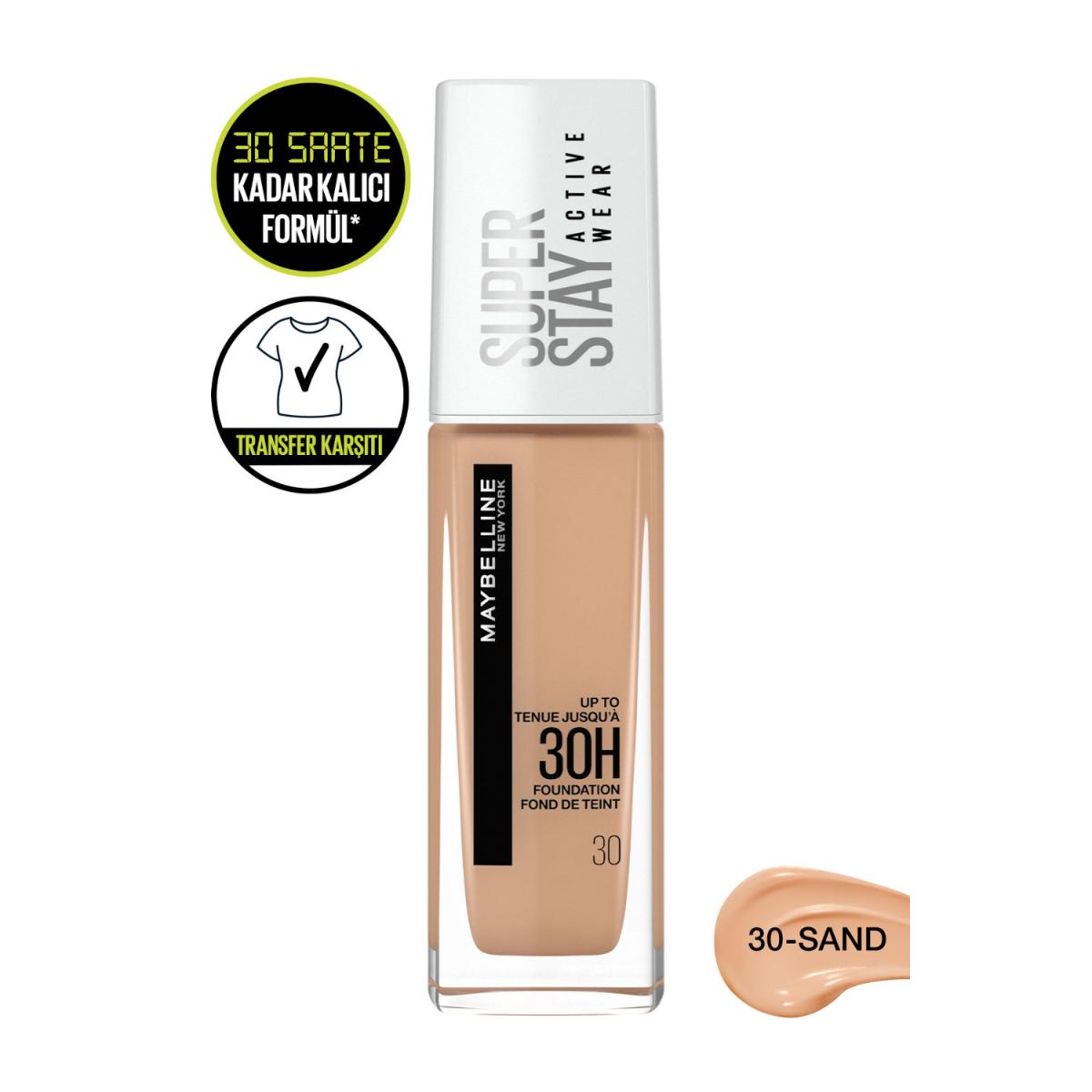 Maybelline New York Super Stay Active Wear 30 Sand Krem Sprey Fondöten