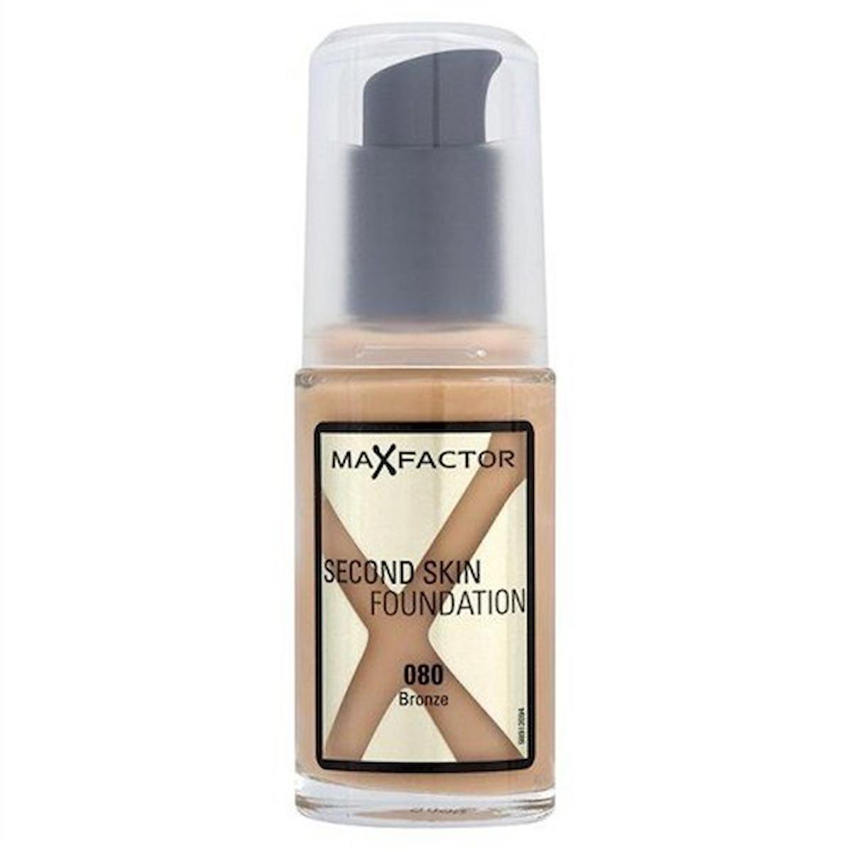 Max Factor Secon Skin 080 Bronze Likit Serum Fondöten 30 ml