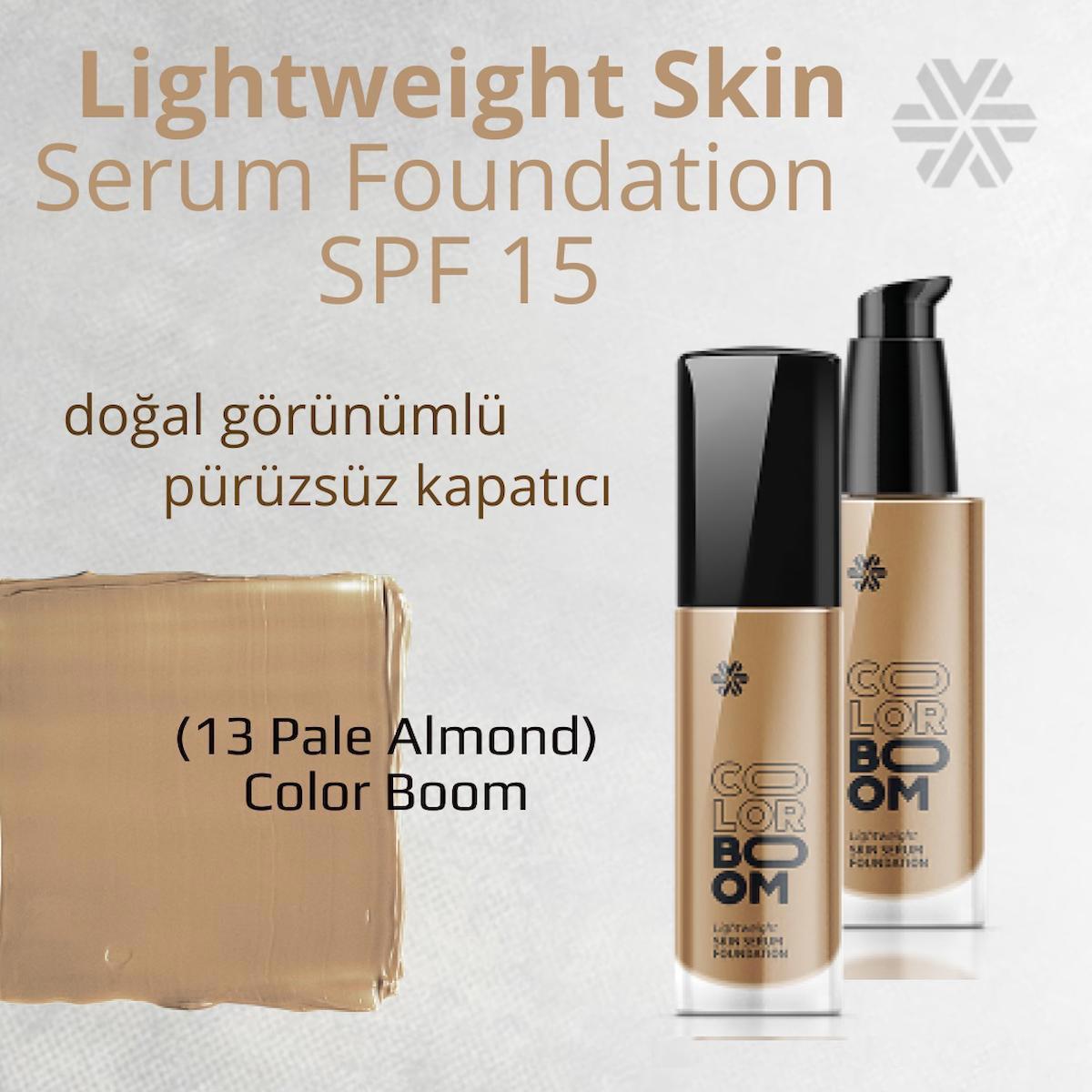 Siberian Wellness Lightweight Skin 13 Pale Almond Güneş Koruyuculu Likit Serum Fondöten 30 ml
