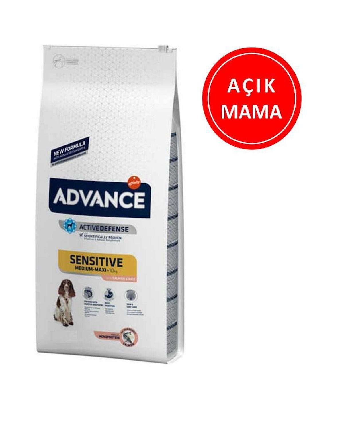 Advance Sensitive Pirinçli ve Somonlu Büyük ve Orta Irk Yetişkin Kuru Köpek Maması 1 kg