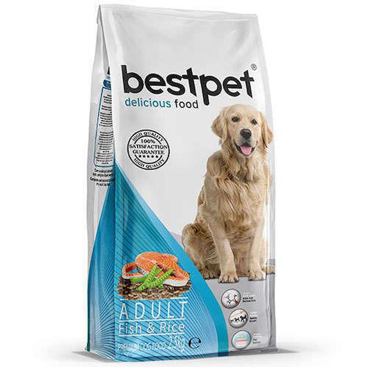 Bestpet Premium Dog Food Balıklı ve Pirinçli Tüm Irklar Yetişkin Kuru Köpek Maması 2.5 kg
