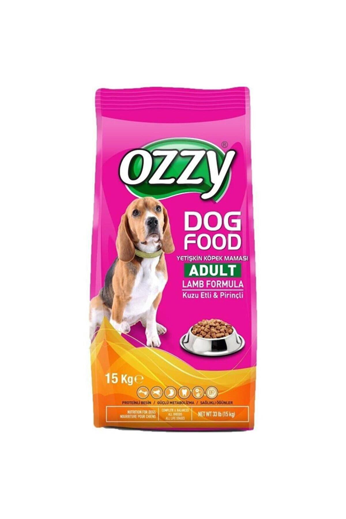 Ozzy Kuzu Etli ve Pirinçli Tüm Irklar Yetişkin Kuru Köpek Maması 15 kg