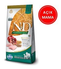 N&D Ancestral Grain Selection Narlı ve Tavuklu Büyük ve Orta Irk Yaşlı Kuru Köpek Maması 1 kg