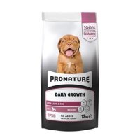 Pronature Daily Growth Kuzu Etli ve Pirinçli Tüm Irklar Yavru Kuru Köpek Maması 12 kg