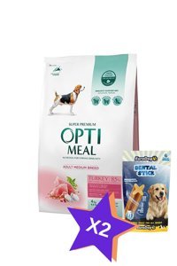 Optimeal Super Premium Hindili Orta Irk Yetişkin Kuru Köpek Maması 4 kg