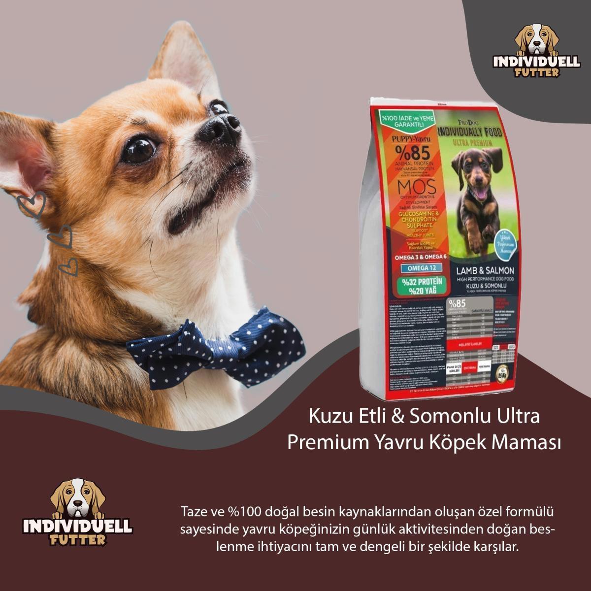Pro Dog Ultra Premium Kuzu Etli ve Somonlu Tüm Irklar Yavru Kuru Köpek Maması 15 kg