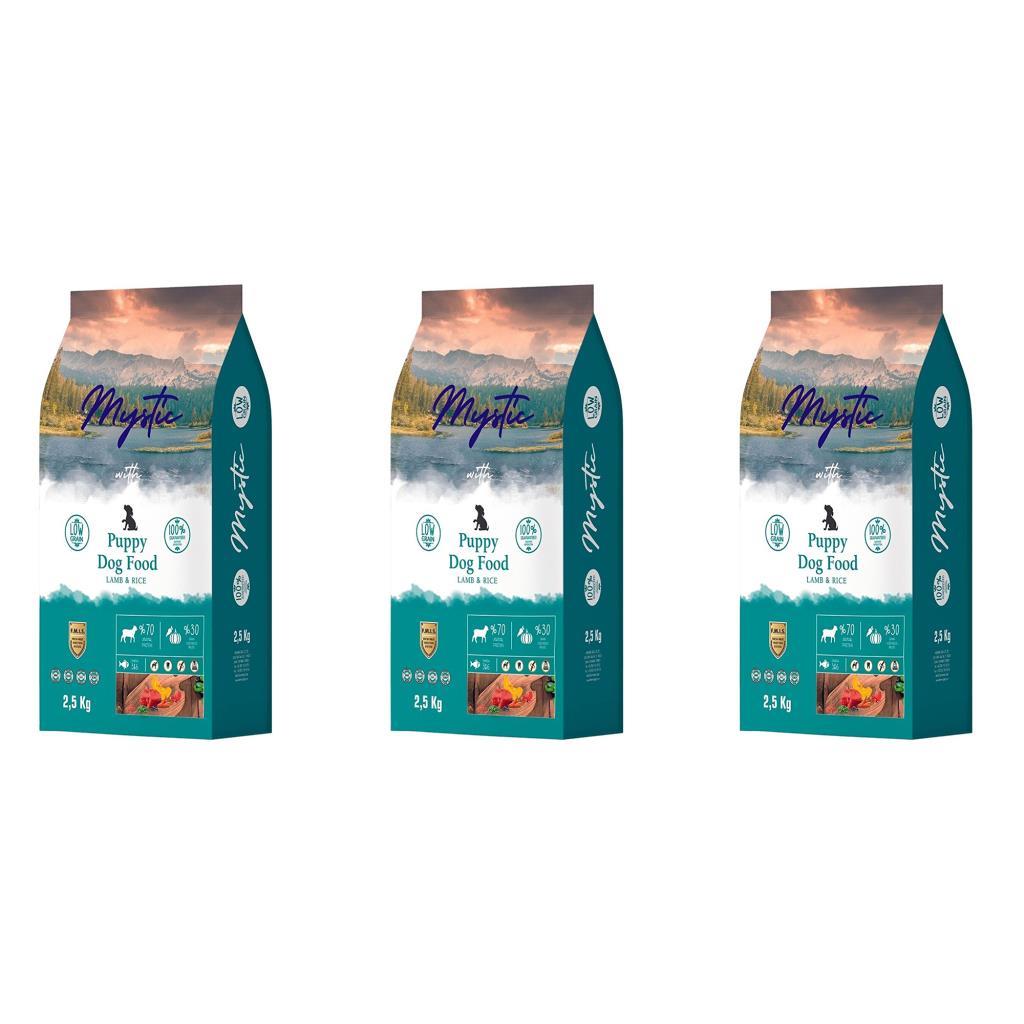 Mystic Kuzu Etli Tüm Irklar Yavru Kuru Köpek Maması 3x2.5 kg