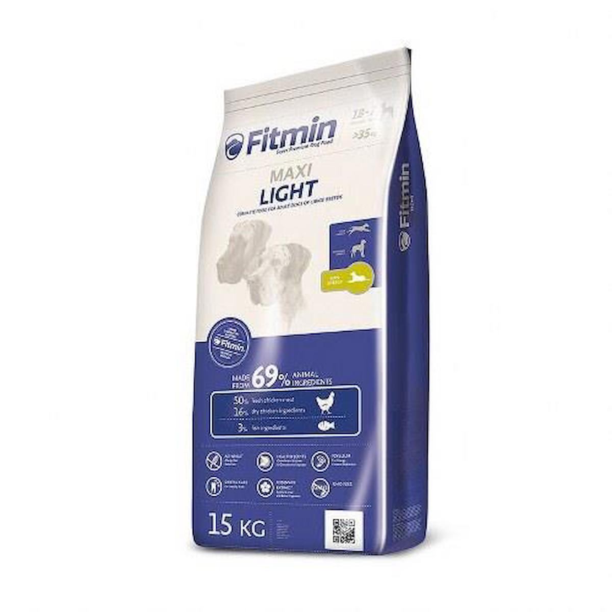 Fitmin Maxi Light Tavuklu Büyük Irk Yetişkin Kuru Köpek Maması 15 kg