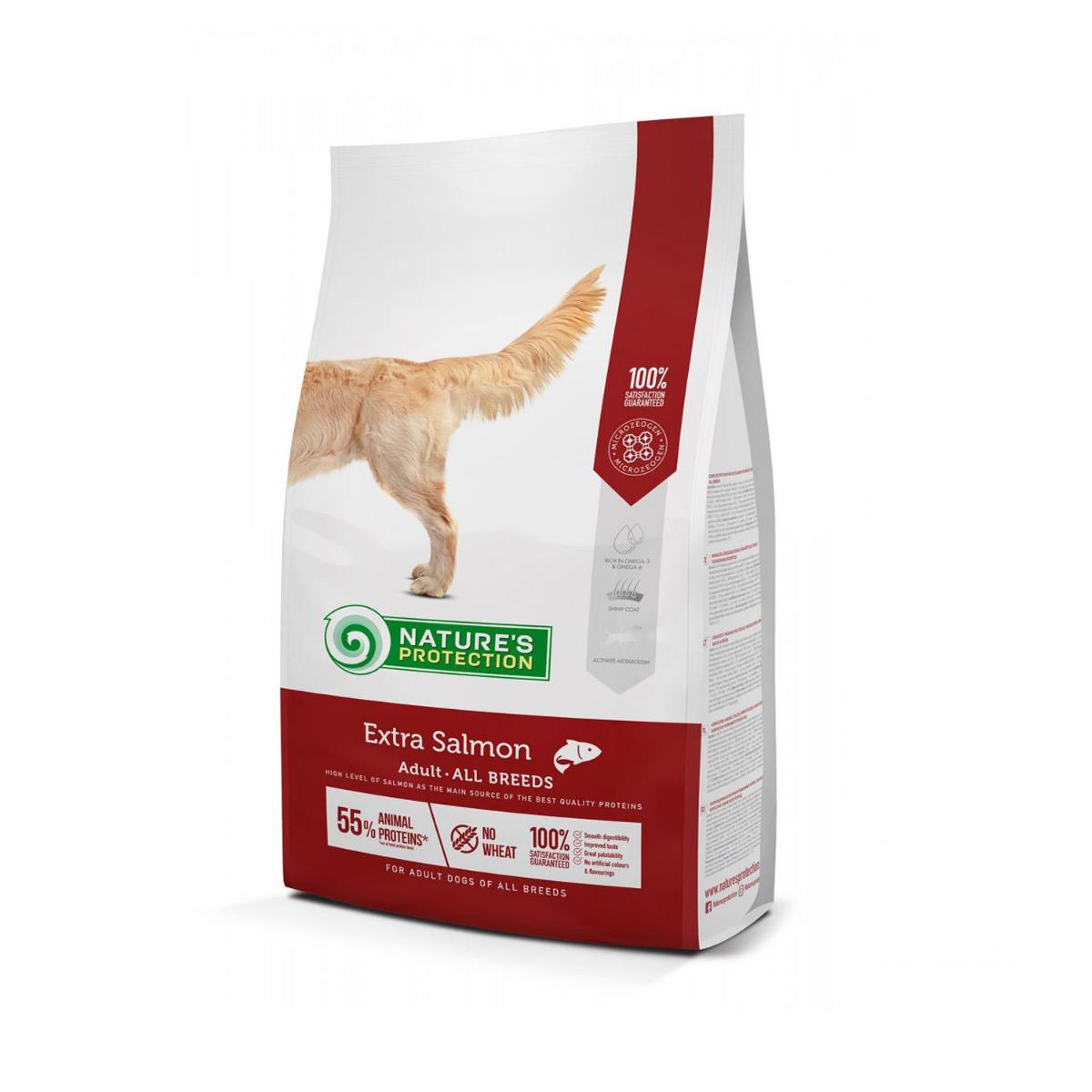 Nature'S Protection Somonlu Tüm Irklar Yetişkin Kuru Köpek Maması 12 kg