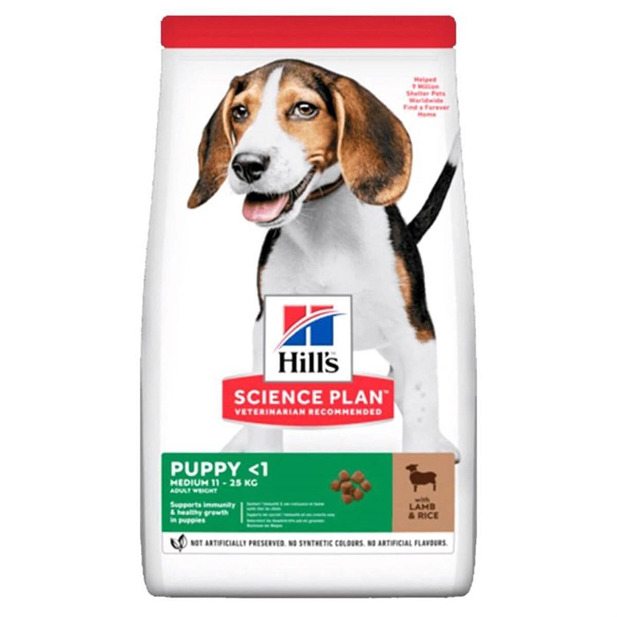 Hill'S Kuzu Etli ve Pirinçli Orta Irk Yavru Kuru Köpek Maması 14 kg