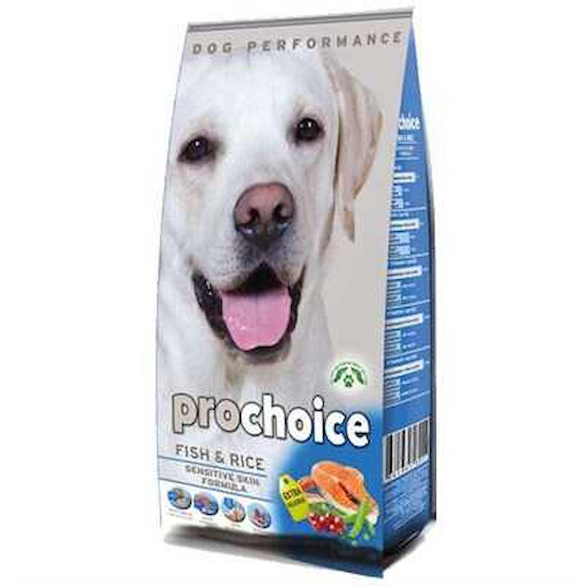 Pro Choice Sensitive Skin Balıklı ve Pirinçli Tüm Irklar Yetişkin Kuru Köpek Maması 3 kg