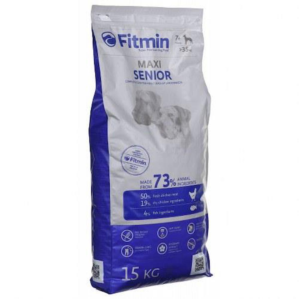 Fitmin Maxi Tavuklu Büyük Irk Yaşlı Kuru Köpek Maması 15 kg