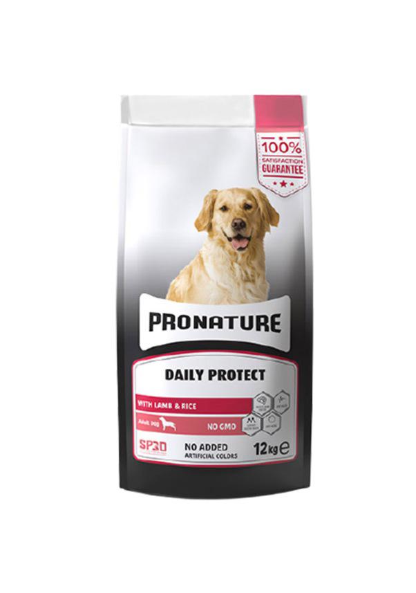 Pronature Daily Protect Kuzu Etli ve Pirinçli Tüm Irklar Yetişkin Kuru Köpek Maması 12 kg
