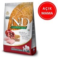 N&D Ancestral Grain Narlı ve Tavuklu Büyük ve Orta Irk Yaşlı Kuru Köpek Maması 1 kg