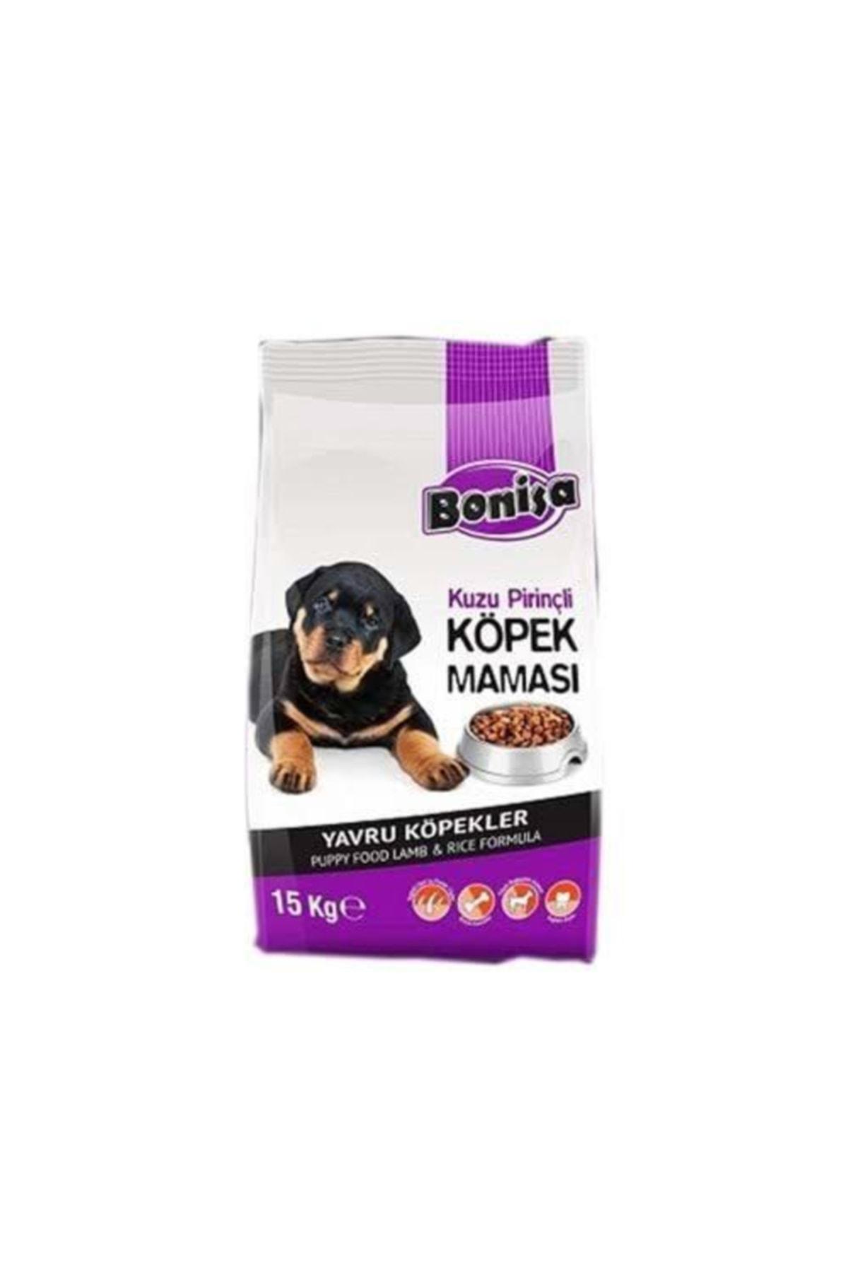 Bonisa Kuzu Etli ve Pirinçli Tüm Irklar Yavru Kuru Köpek Maması 15 kg