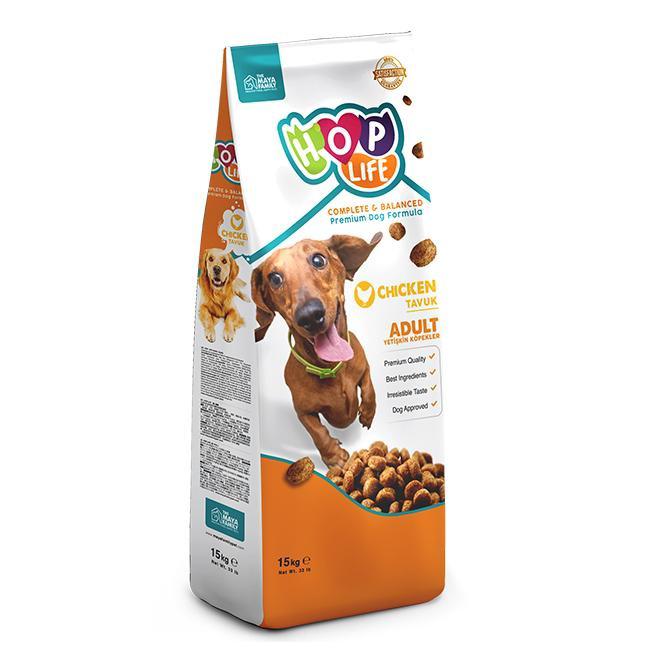 Hop Life Tavuklu Tüm Irklar Yetişkin Kuru Köpek Maması 15 kg