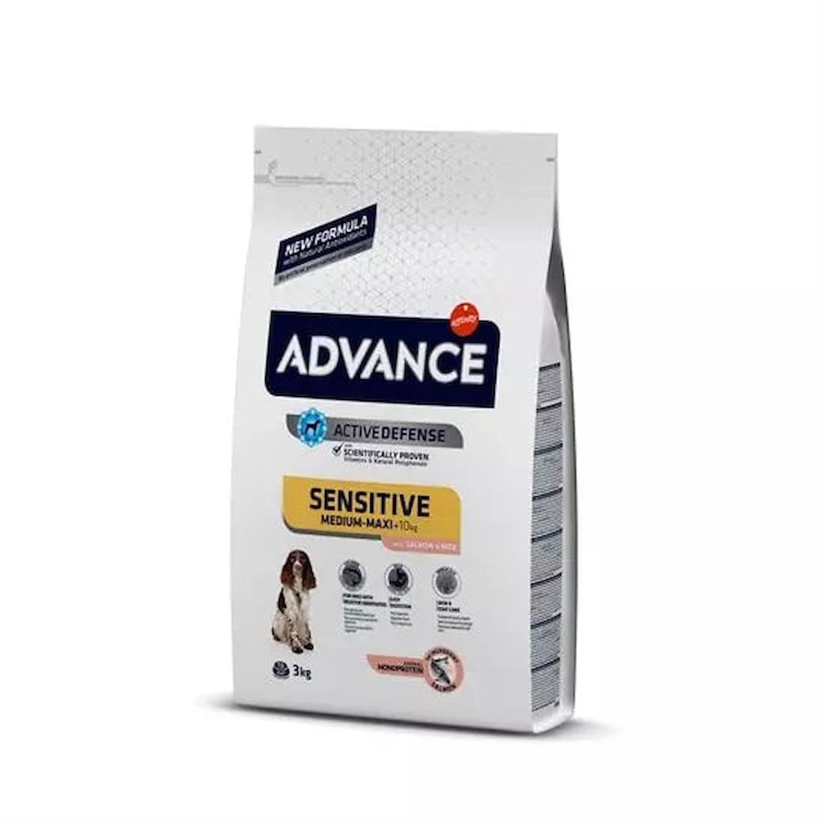 Advance Sensitive Somonlu Büyük ve Orta Irk Yetişkin Kuru Köpek Maması 3 kg