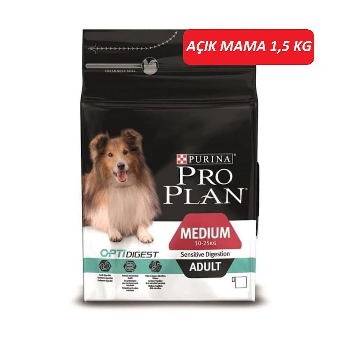 Pro Plan Opti Digest Kuzu Etli ve Pirinçli Orta Irk Yetişkin Kuru Köpek Maması 1.5 kg