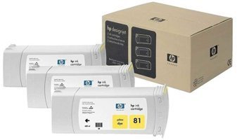 HP 81-C5069A Orijinal Sarı Mürekkep Kartuş