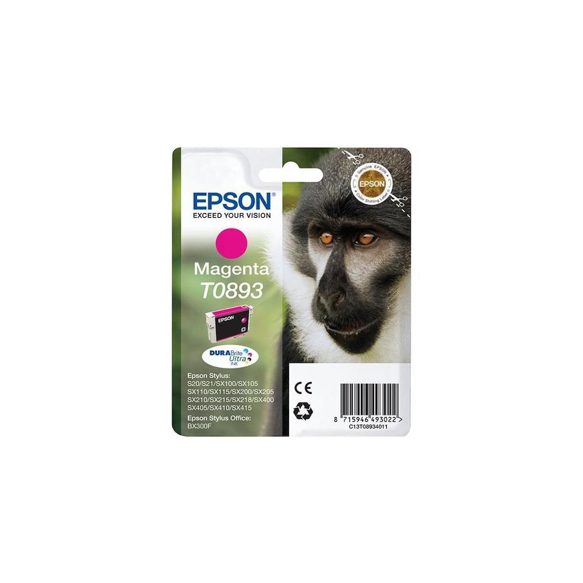 Epson T0893-C13T08934020 Orijinal Kırmızı Mürekkep Kartuş
