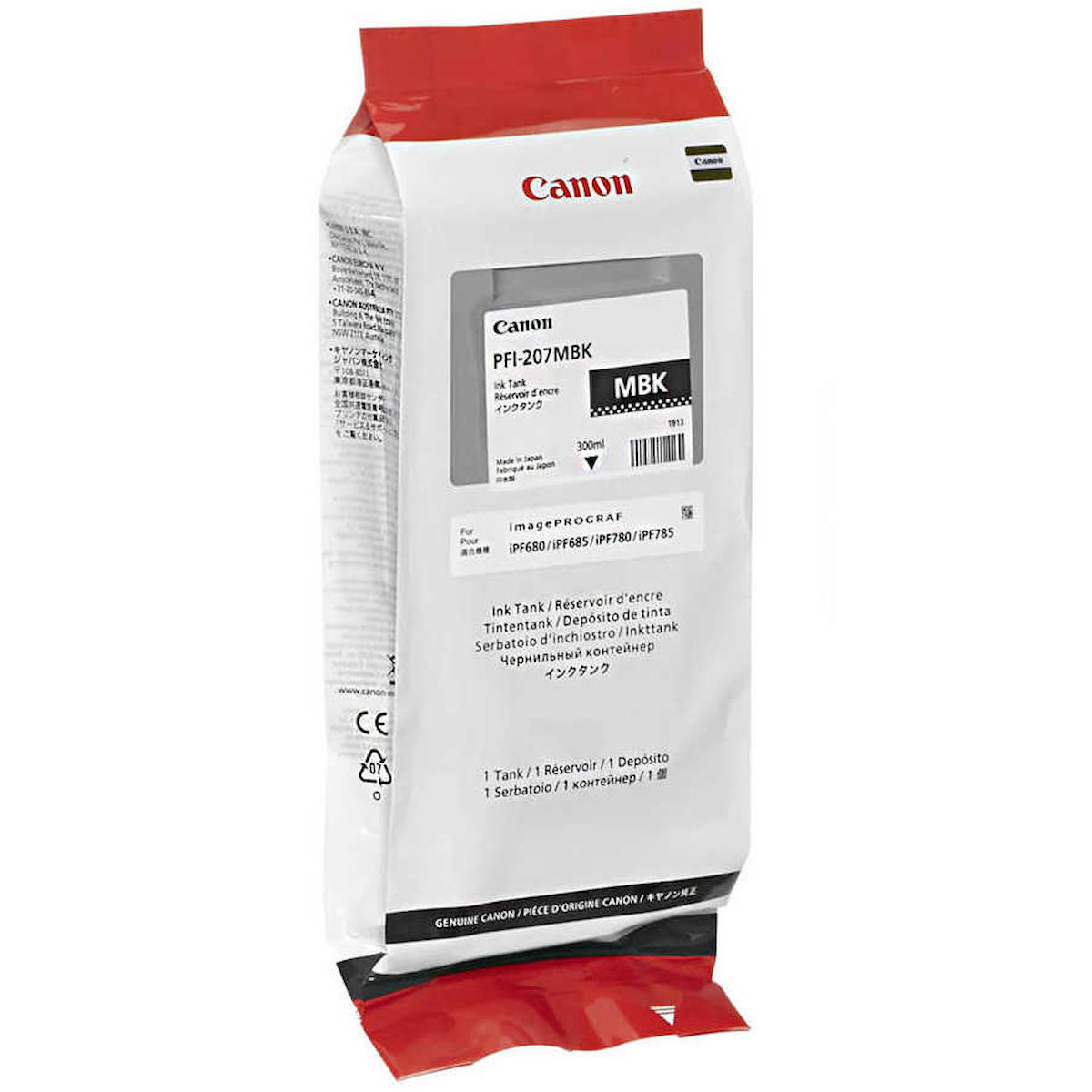 Canon PFI 207Mbk/8788B001 Orijinal Siyah Mürekkep Kartuş