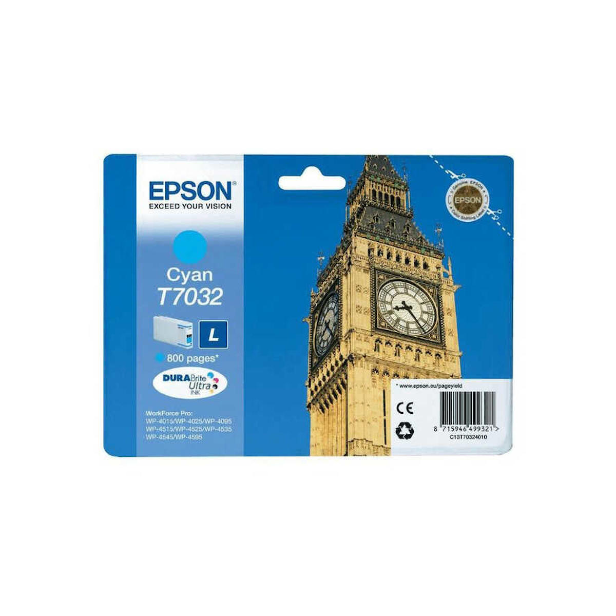 Epson T7032-C13T70324010 Orijinal Mavi Mürekkep Kartuş