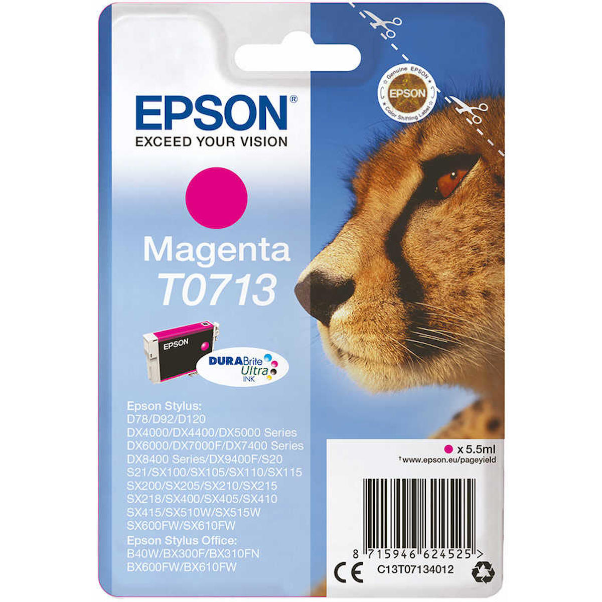 Epson T0713-C13T07134020 Orijinal Kırmızı Mürekkep Kartuş