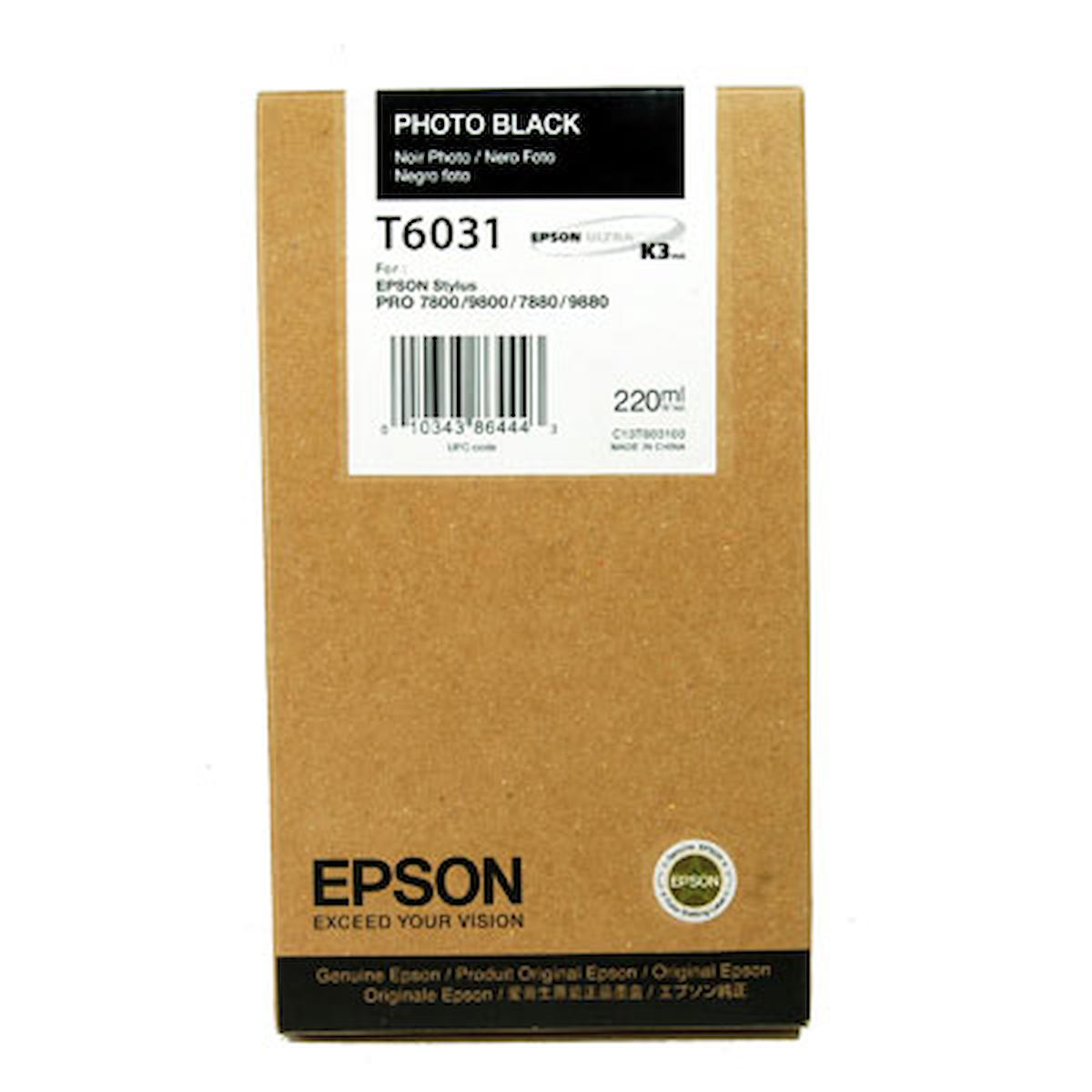 Epson T6031-C13T603100 Orijinal Siyah Mürekkep Kartuş