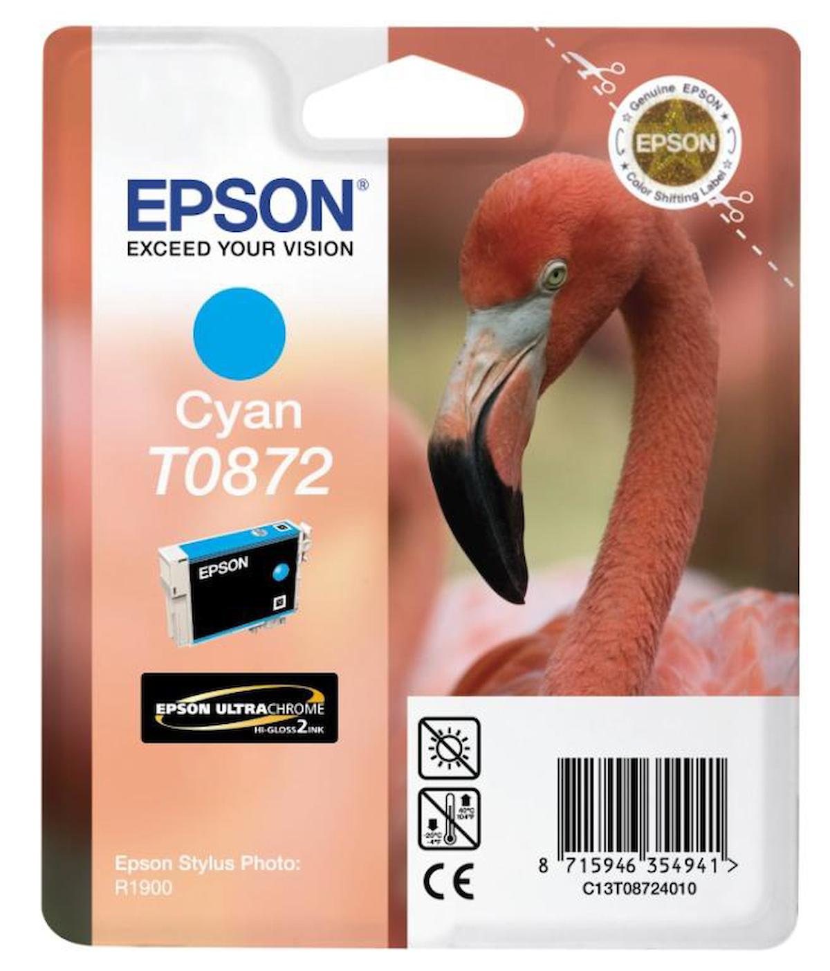 Epson T0872 C13T08724010 Orijinal Mavi Mürekkep Kartuş