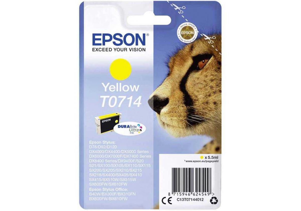 Epson T0714-C13T07144020 Orijinal Sarı Mürekkep Kartuş