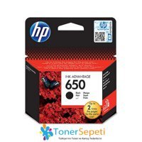 HP 650-CZ101AE Orijinal Siyah Mürekkep Kartuş